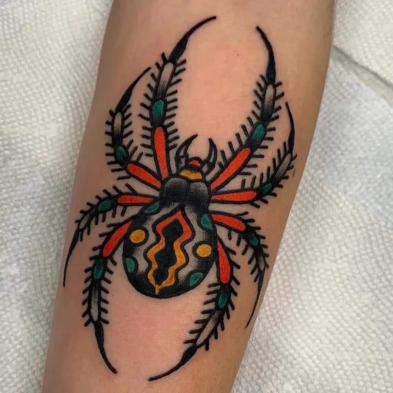 a spider tattoo