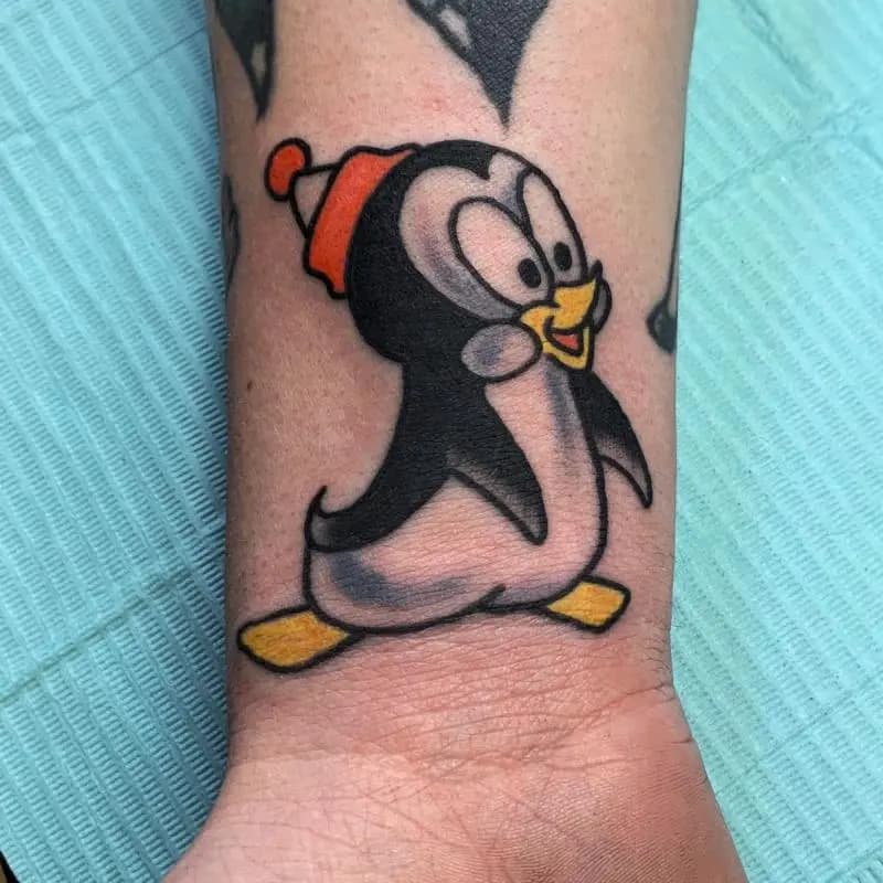 a penguin tattoo